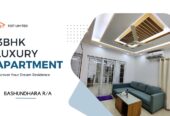 Rent a comfy 3BHK serviced apartment in Bashundhara