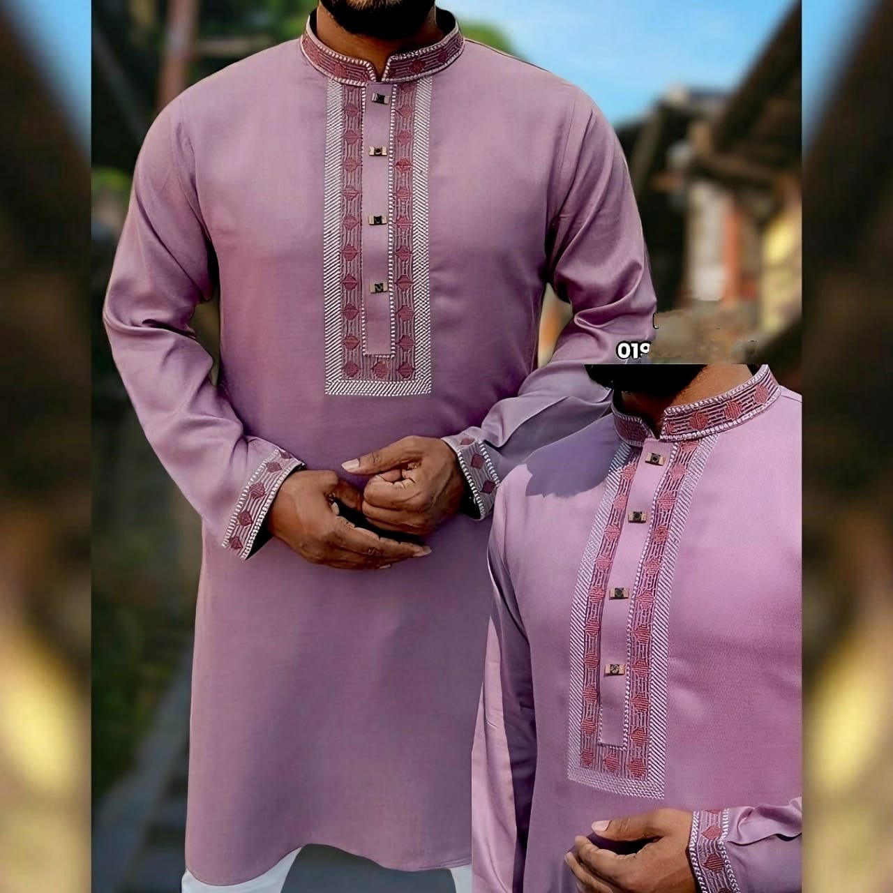 Soft Cotton Embroidery Panjabi (নরম সুতির সূচিকর্ম পাঞ্জাবি)