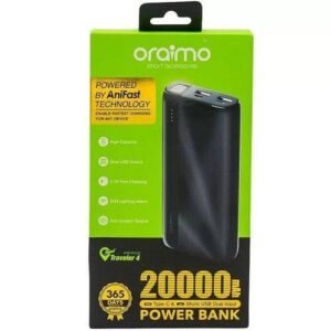 Oraimo OPB-P204D 20000mAh 15W Power Bank – Fast Charging Portable Power
