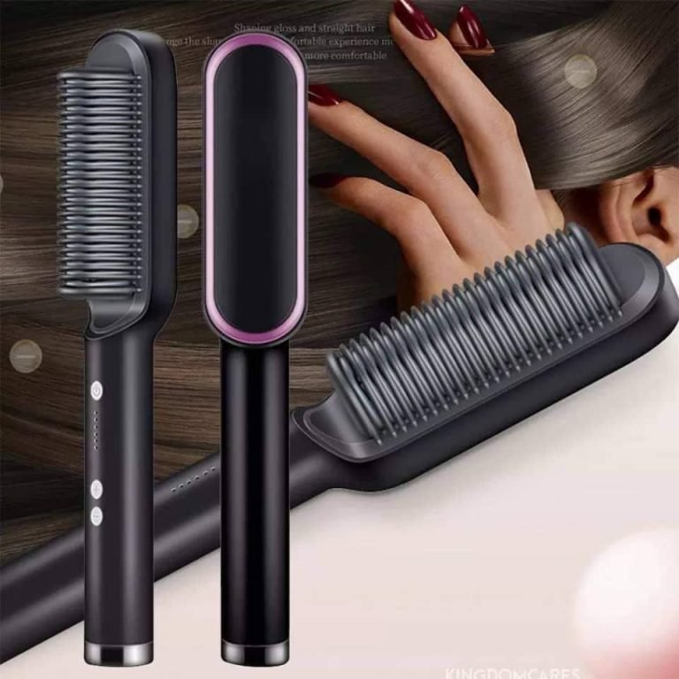 2in1 Hair Straight Comb Hair Straightener – Fast Heating & Anti-Frizz Styling Tool