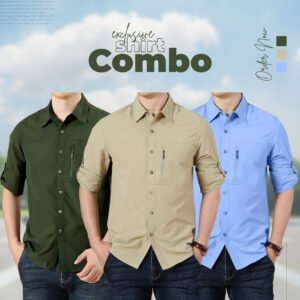 Exclusive 3-Piece Stylish Shirt Combo Pack – Premium Quality Casual & Formal Shirts for Men