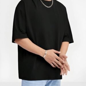 Premium Cotton Drop-Shoulder Solid T-Shirt | Soft & Relaxed Fit