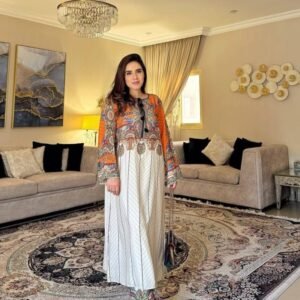 Silk Majolica Printed Cord Set for Women | মাজোলিকা প্রিন্ট কো-অর্ড সেট