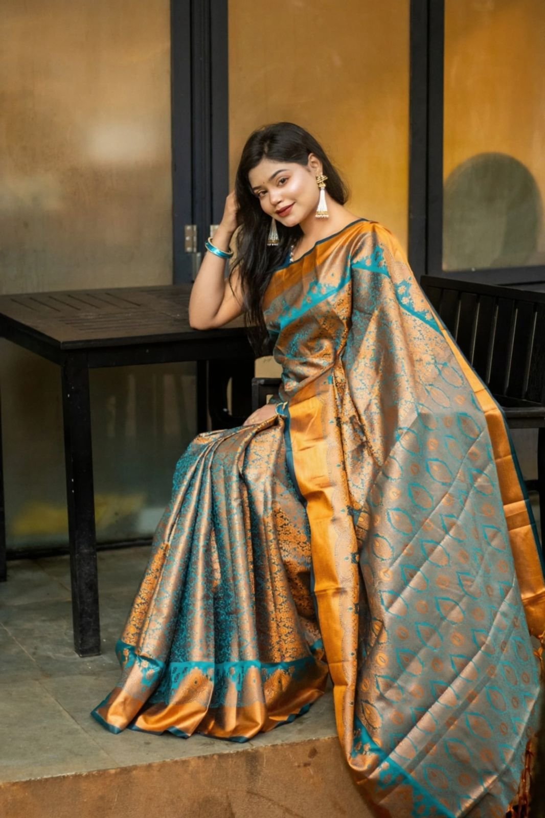 Premium Kanjivaram Katan Saree – ঐতিহ্যবাহী কানজিভারম কাতান শাড়ি