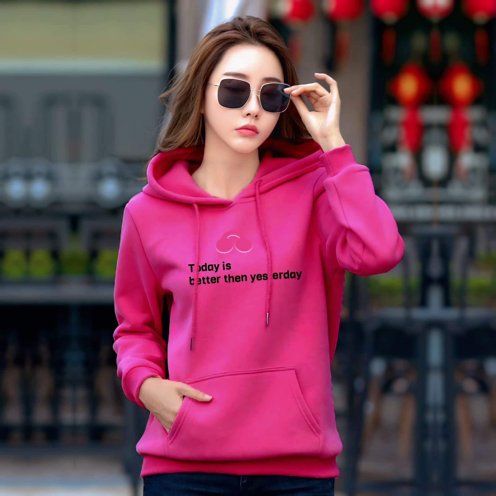 Premium Quality Ladies Hoodie | লেডিজ প্রিমিয়াম হুডি - Image 4
