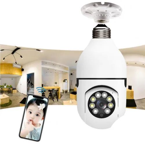 Smart 360° Rotated Security Camera HD 1080P – টু-ওয়ে অডিও ও ওয়াটারপ্রুফ স্মার্ট ক্যামেরা - Image 2