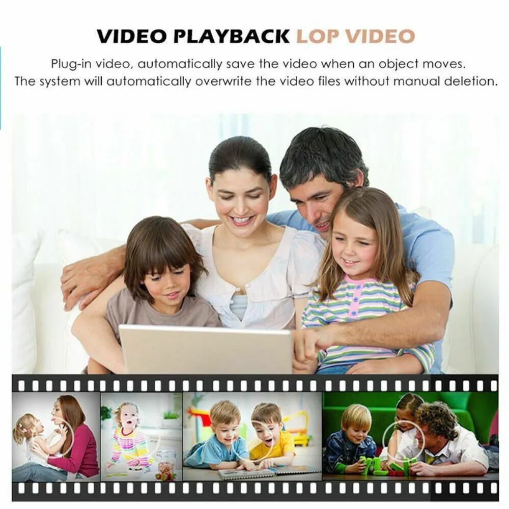 Smart 360° Rotated Security Camera HD 1080P – টু-ওয়ে অডিও ও ওয়াটারপ্রুফ স্মার্ট ক্যামেরা - Image 5