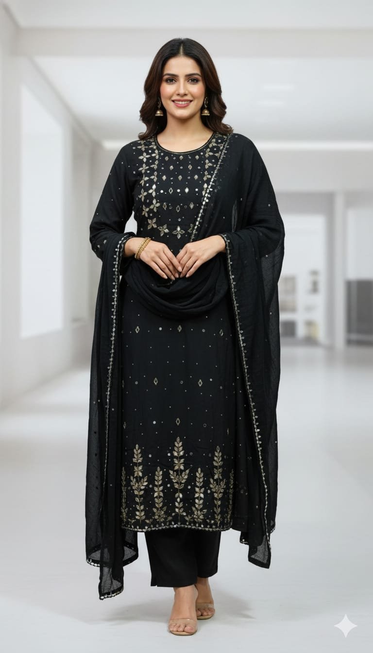 Karchupi Three Piece | কারচুপি থ্রি-পিস - Image 4