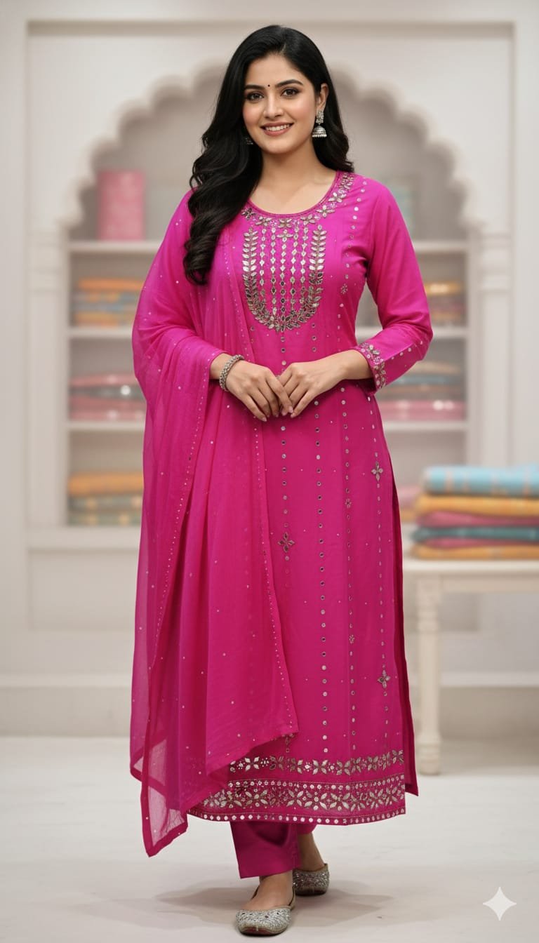 Karchupi Three Piece | কারচুপি থ্রি-পিস - Image 6