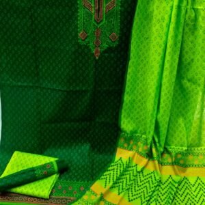 Block Print 3 Piece - ব্লক প্রিন্ট থ্রি পিস