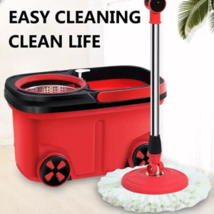 360° Auto Spin Mop Bucket – হোম ক্লিনিংয়ের জন্য কটন মপ সেট