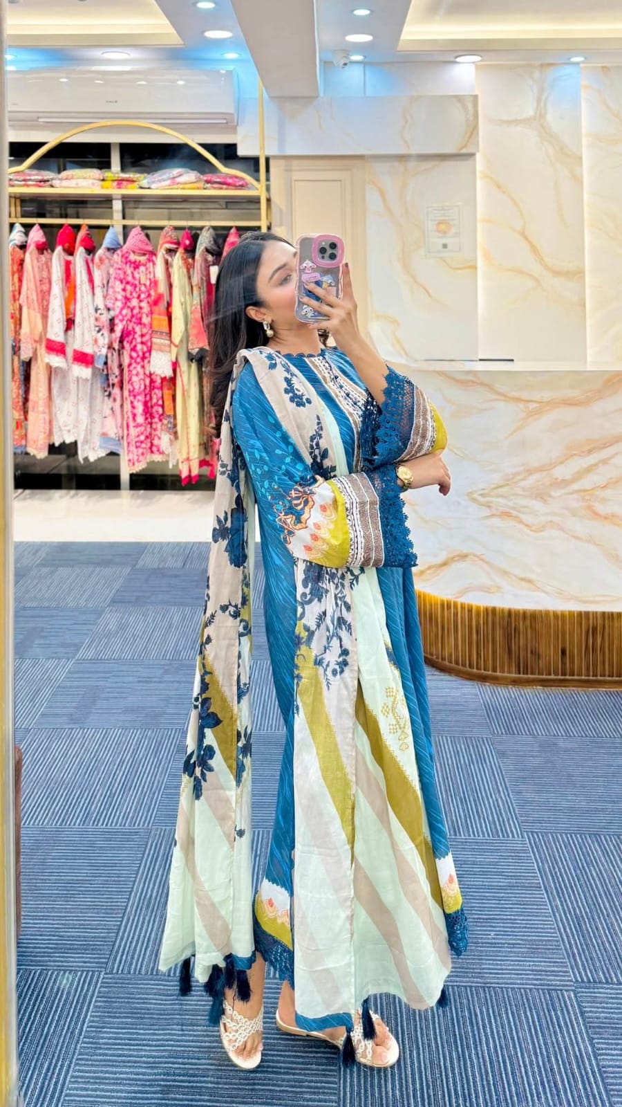 Digital Print Three Piece – ট্রেন্ডি ও আরামদায়ক লেডিজ কালেকশন