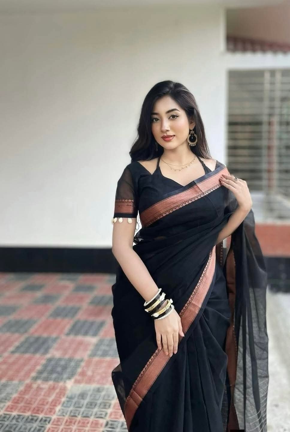 Nokshi Pair Suti Saree – নকশি পেয়ার সুতি শাড়ি - Image 3