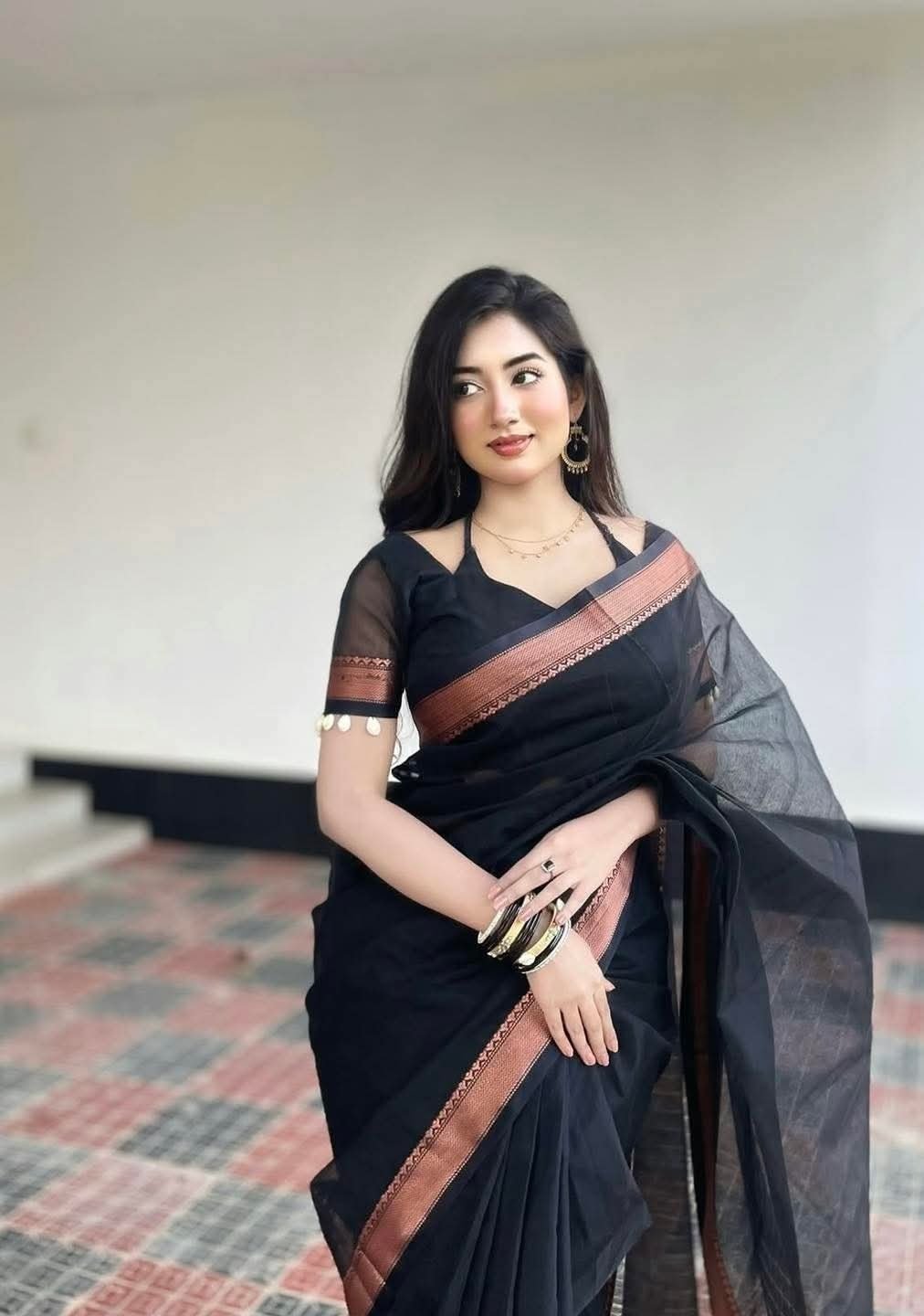 Nokshi Pair Suti Saree – নকশি পেয়ার সুতি শাড়ি - Image 5