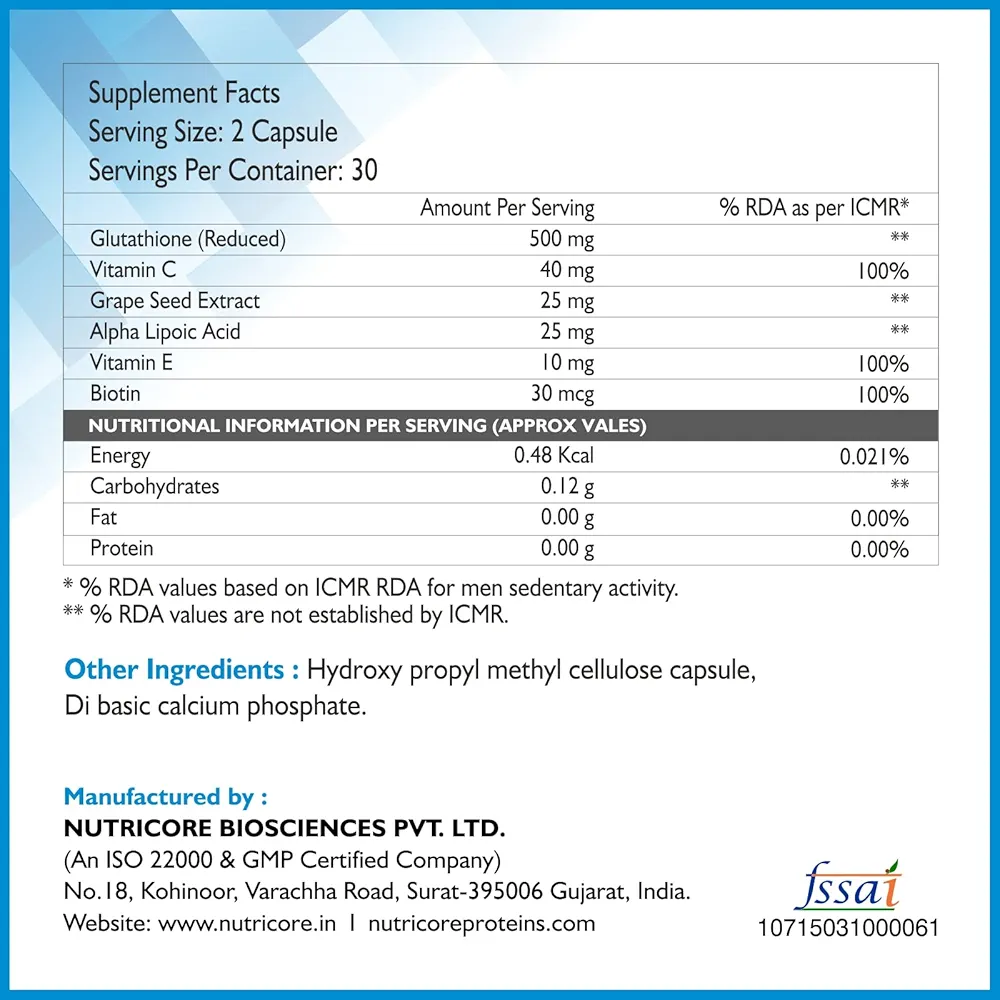 Healthoxide Glow Active Glutathione Capsule - Image 2