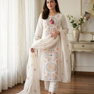 Embroidery Three Piece for Eid – ঈদ স্পেশাল এমব্রয়ডারি থ্রি পিস