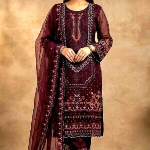 Gorgeous Four Piece Dress | প্রিমিয়াম সাদা বাহার ফোর পিস
