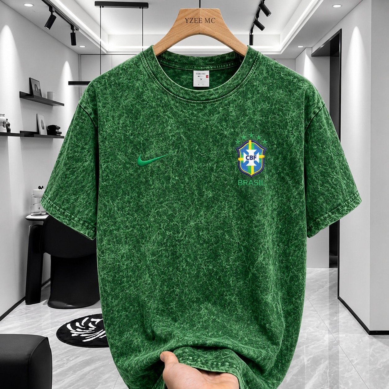 ACID WASH Brazil T-SHIRT | ওভারসাইজড ক্যাজুয়াল টি-শার্ট - Image 2