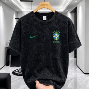 ACID WASH Brazil T-SHIRT | ওভারসাইজড ক্যাজুয়াল টি-শার্ট