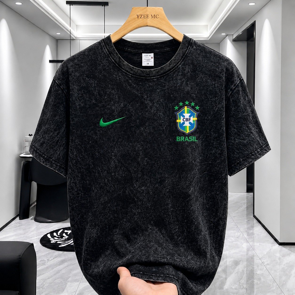 ACID WASH Brazil T-SHIRT | ওভারসাইজড ক্যাজুয়াল টি-শার্ট