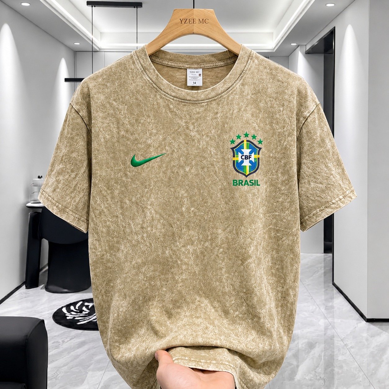 ACID WASH Brazil T-SHIRT | ওভারসাইজড ক্যাজুয়াল টি-শার্ট - Image 3
