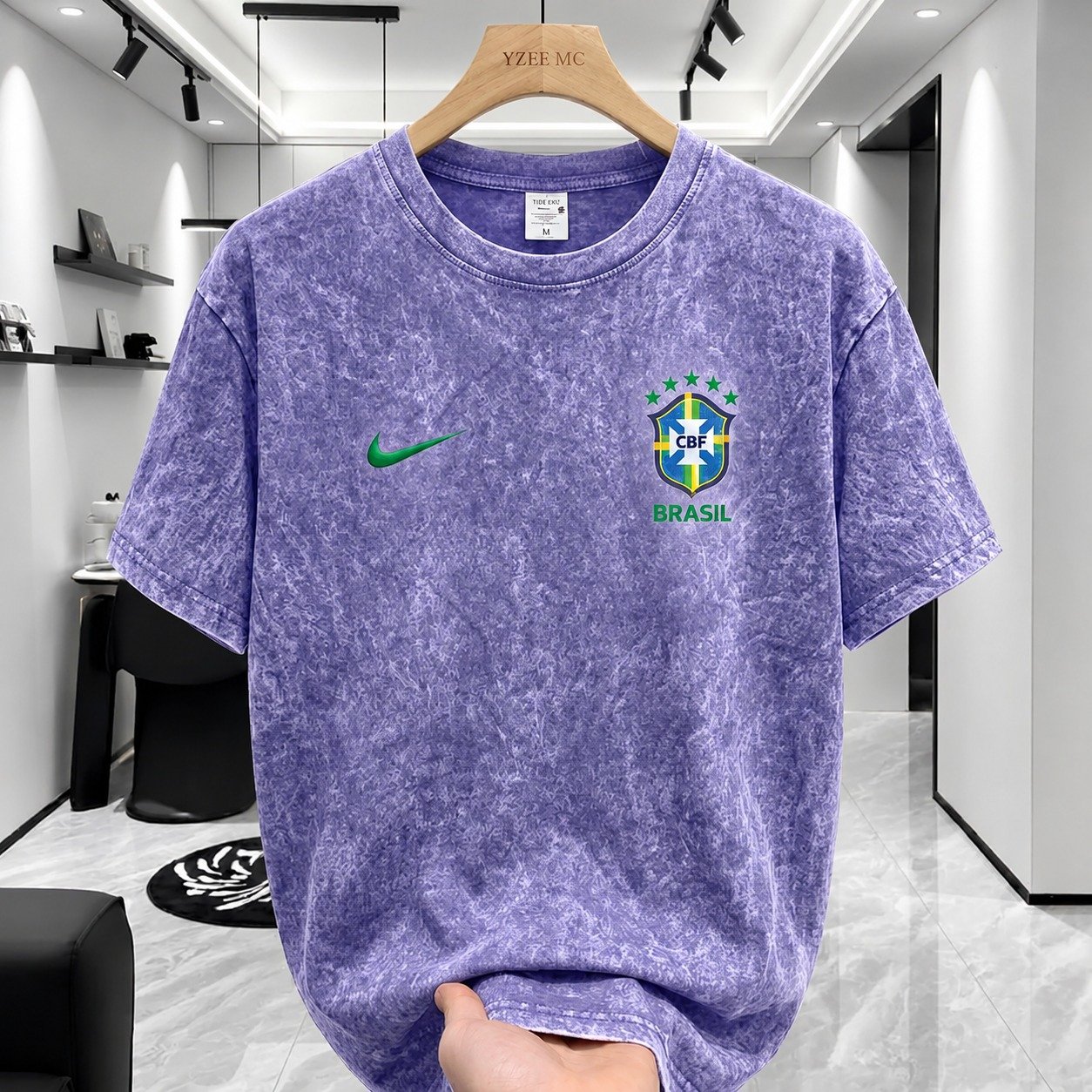 ACID WASH Brazil T-SHIRT | ওভারসাইজড ক্যাজুয়াল টি-শার্ট - Image 5