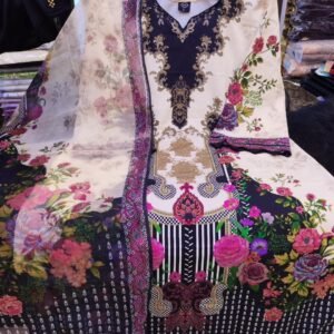 Digital Print New Three Piece | ডিজিটাল প্রিন্ট থ্রি পিস ড্রেস