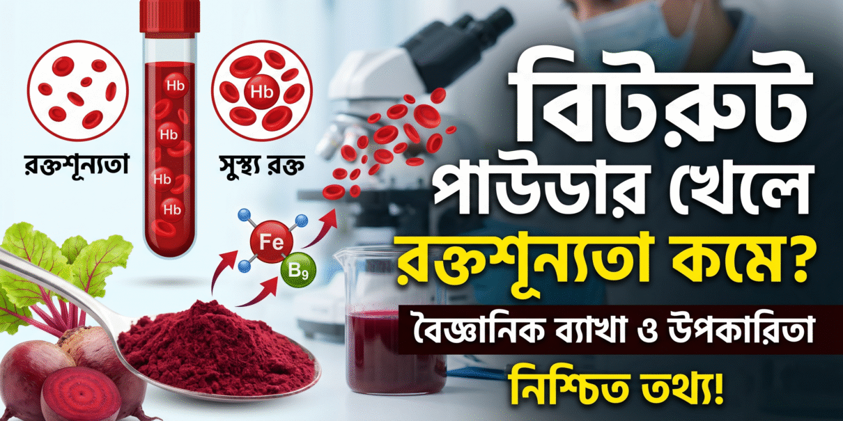 বিটরুট পাউডার খেলে রক্তশূন্যতা কমে