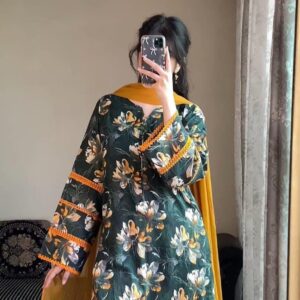 Readymade Pakistani 3 Piece | প্রিমিয়াম কটন রেডিমেড থ্রি পিস