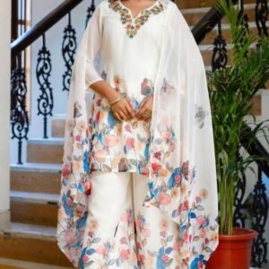 Georgette Western Three Piece | স্টাইলিশ জর্জেট ওয়েস্টার্ন থ্রি পিস