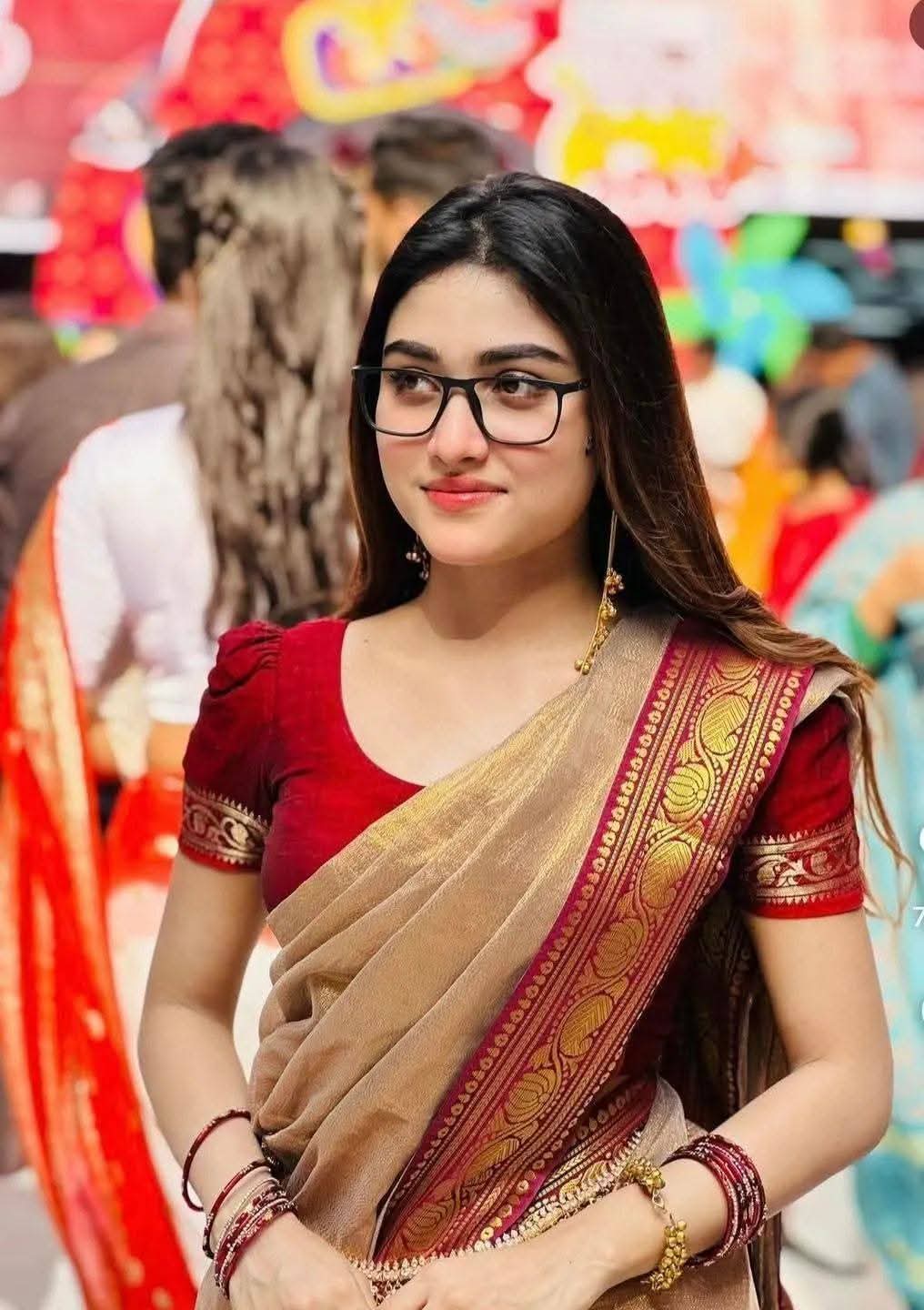 Indian Lama Silk Saree – ইন্ডিয়ান লামা সিল্ক শাড়ি - Image 2