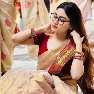Indian Lama Silk Saree – ইন্ডিয়ান লামা সিল্ক শাড়ি
