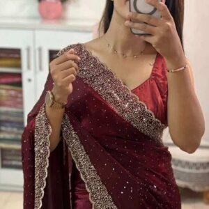 Georgette Sharee with Blouse Piece | জর্জেট ফ্যাব্রিক শাড়ি