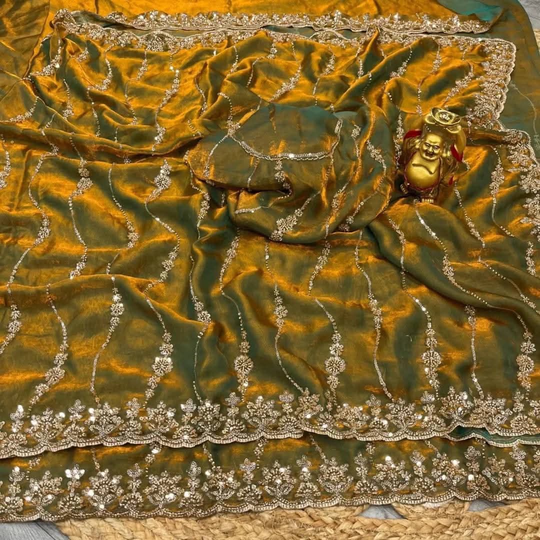 Indian Fendi Silk Saree Collection | ইন্ডিয়ান ফেন্ডি সিল্ক শাড়ি - Image 8