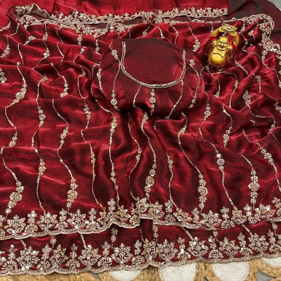 Indian Fendi Silk Saree Collection | ইন্ডিয়ান ফেন্ডি সিল্ক শাড়ি - Image 7