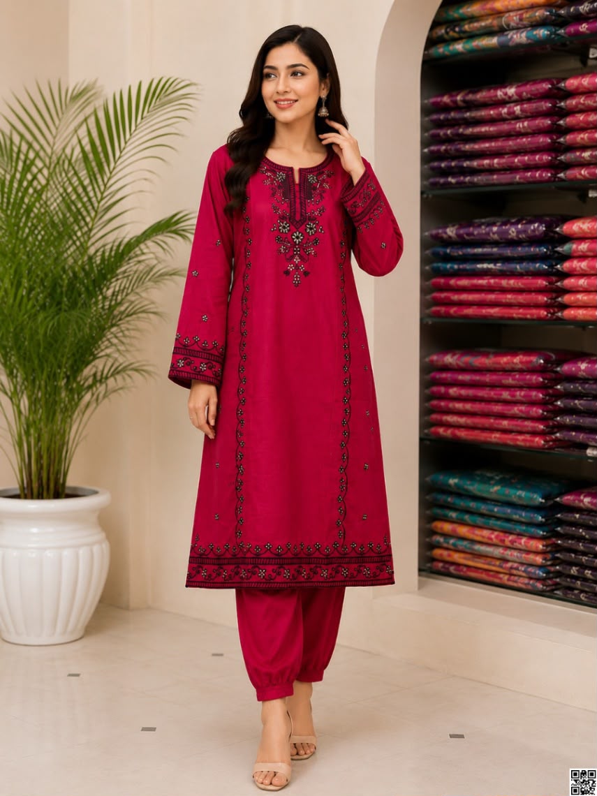 Linen Embroidery Two Piece | লিনেন এমব্রয়ডারি টু পিস
