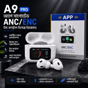 A9 Pro App ANC/ENC Display Touch Control Earbuds