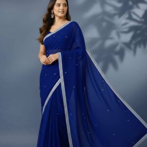 Georgette Fabric Saree with Blouse Piece – জর্জেট শাড়ি