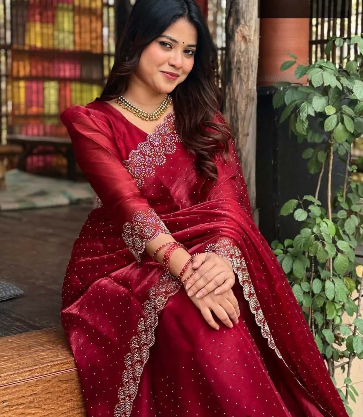 Georgette Saree with Blouse Piece – জর্জেট শাড়ি