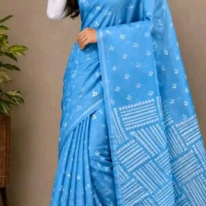 New Saree Collection (Screen Print) | হাফ সিল্ক স্ক্রিন প্রিন্ট শাড়ি
