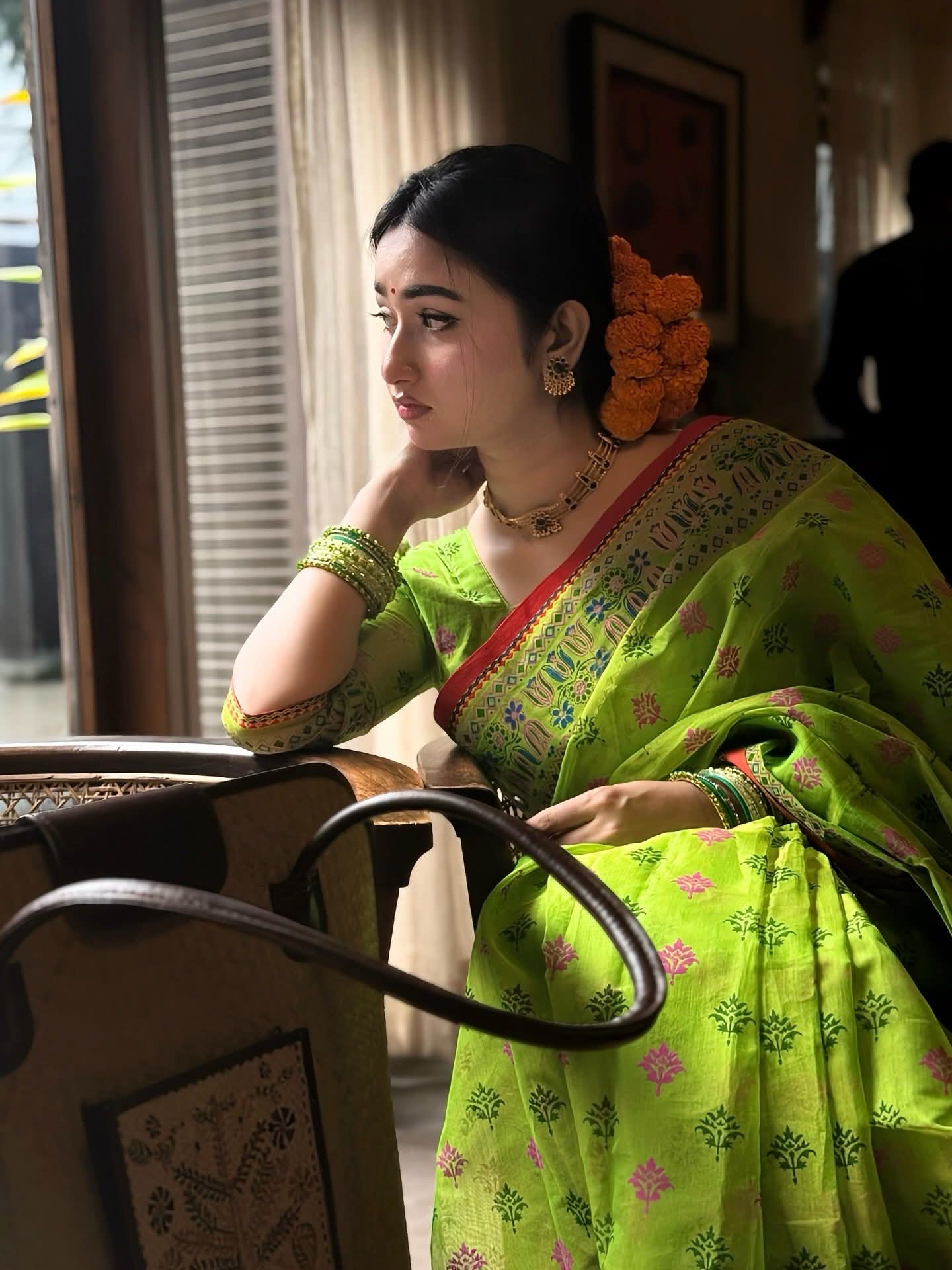 Semi Muslin Saree with Blouse Piece – সেমি মসলিন শাড়ি - Image 9
