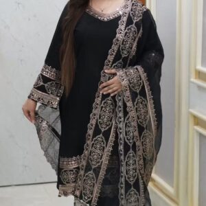Sequence Embroidery Three Piece – সিকোয়েন্স এমব্রয়ডারি থ্রি পিস