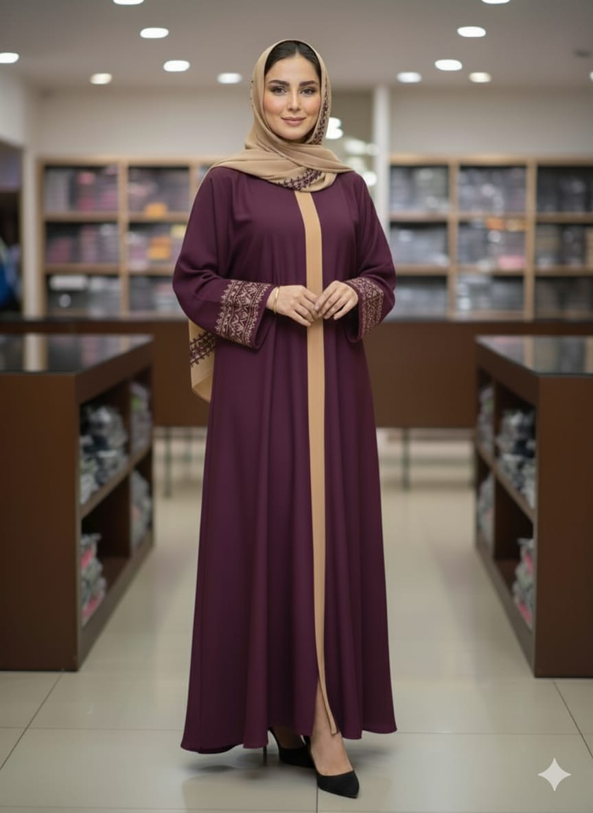 Sneha Koti Borka with Hijab – স্নেহা এমব্রয়ডারি বোরকা