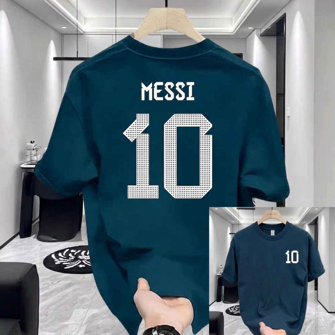 Stylish Drop Shoulder Messi Tshirt – স্টাইলিশ ড্রপ শোল্ডার টি-শার্ট - Image 2