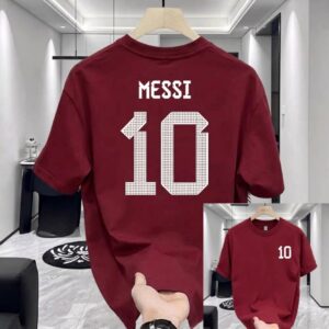 Stylish Drop Shoulder Messi Tshirt – স্টাইলিশ ড্রপ শোল্ডার টি-শার্ট