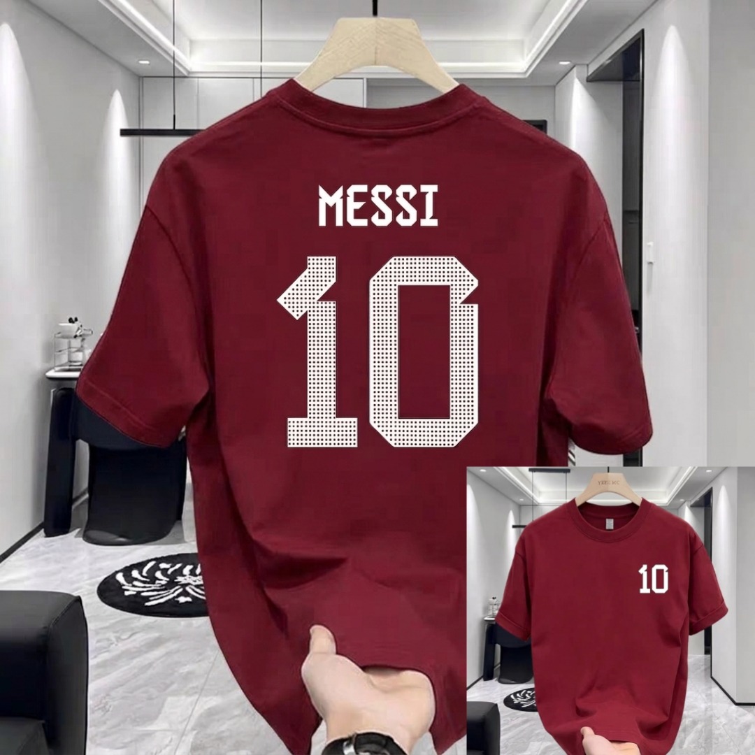Stylish Drop Shoulder Messi Tshirt – স্টাইলিশ ড্রপ শোল্ডার টি-শার্ট