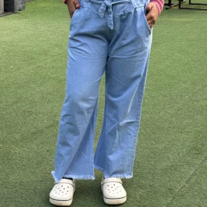 Soft Palazzo Denim Pant – স্টাইলিশ ডেনিম পালাজ্জো প্যান্ট