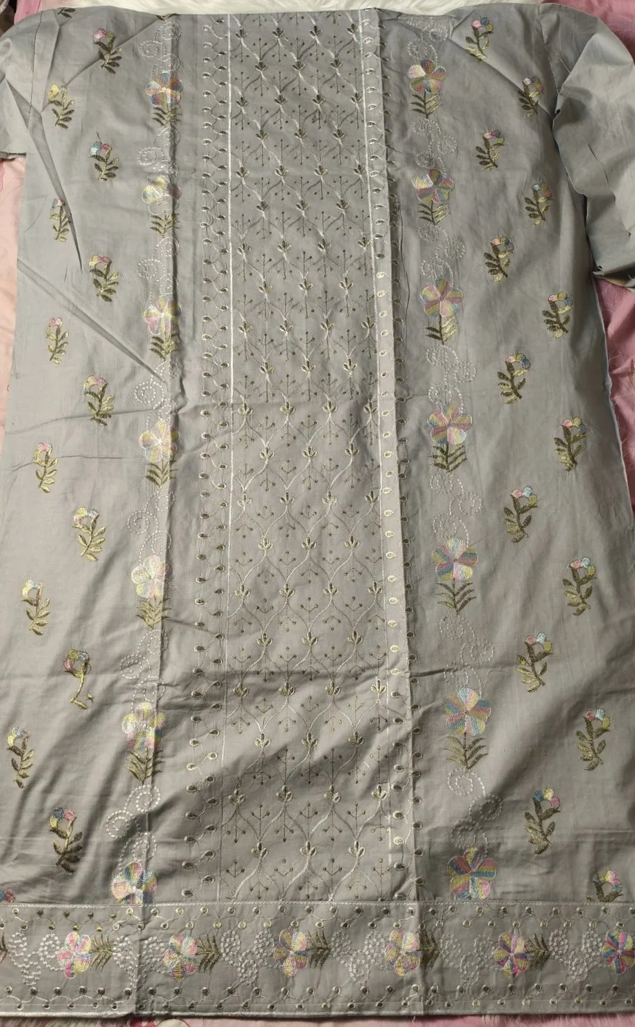 Elegant Cotton Embroidery 3 Piece | এলিগ্যান্ট কটন এমব্রয়ডারি থ্রি-পিস - Image 4