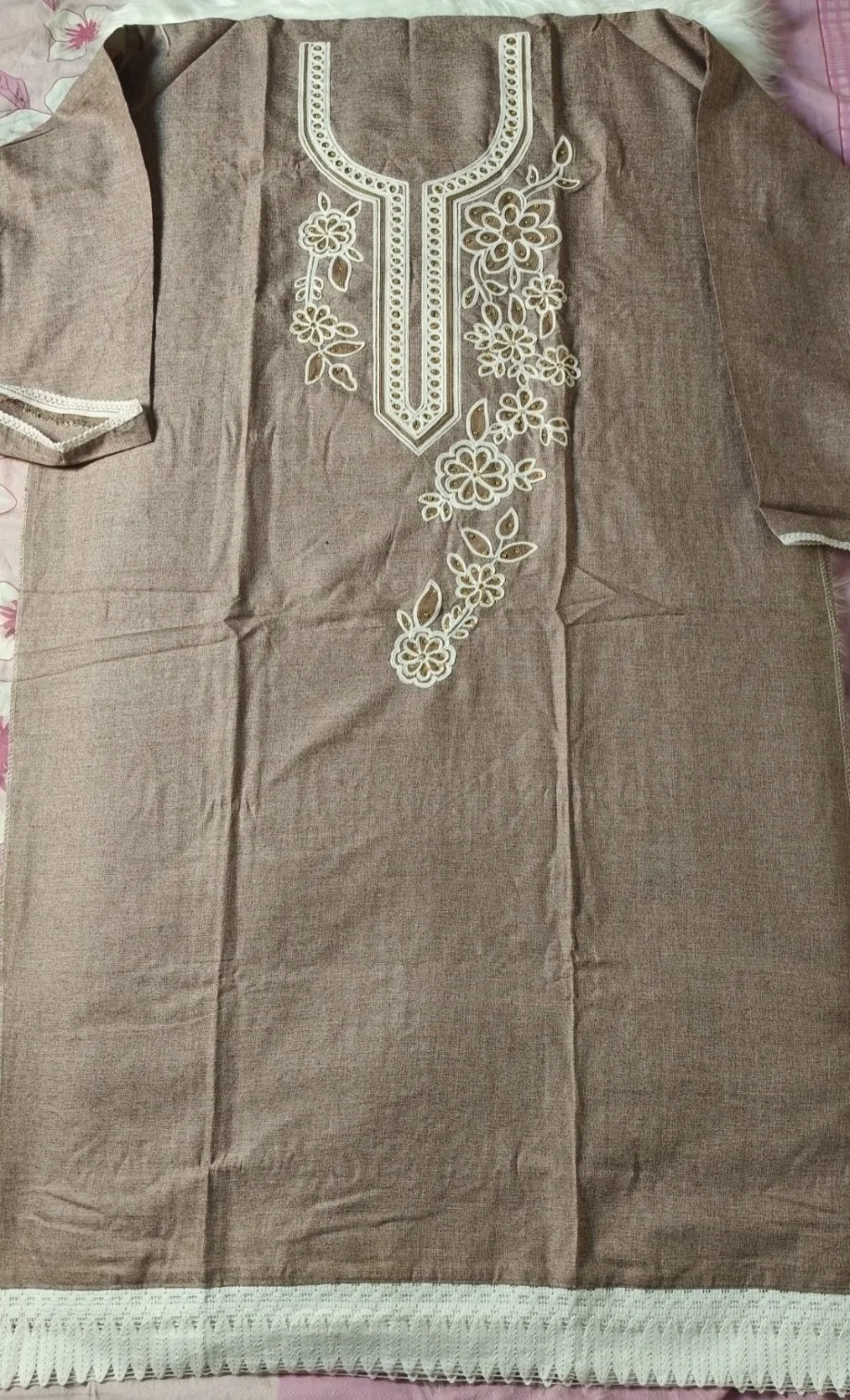 Elegant Cotton Embroidery 3 Piece | এলিগ্যান্ট কটন এমব্রয়ডারি থ্রি-পিস - Image 2