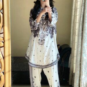 Digital Print 2 Piece Dress for Women